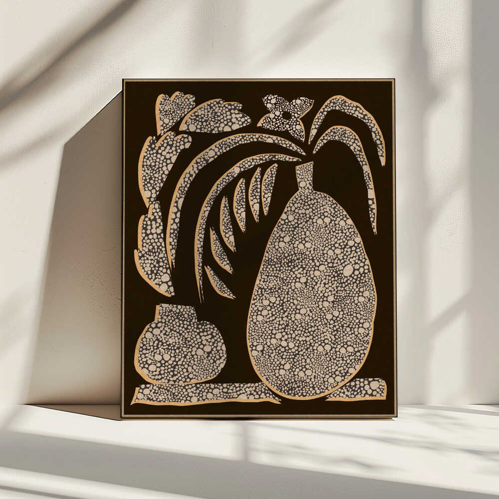 Textured Floral Still Life, arte de Josie George impreso en canvas
