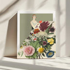 Flapper Floral Fashion, arte de Wild Violets impreso en canvas