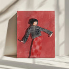 Dancing Woman Red Style, arte de Essa Van Reis impreso en canvas