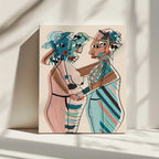 Abstract Women Embrace, arte de GIovanna Gil Alves impreso en canvas
