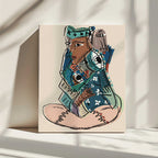 Abstract Reading Figure, arte de GIovanna Gil Alves impreso en canvas