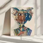 Multifaceted Faces, arte de GIovanna Gil Alves impreso en canvas
