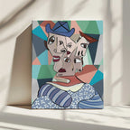 Colorful Cubist Portrait, arte de GIovanna Gil Alves impreso en canvas