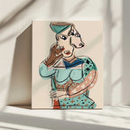 Cubist Woman Portrait, arte de GIovanna Gil Alves impreso en canvas