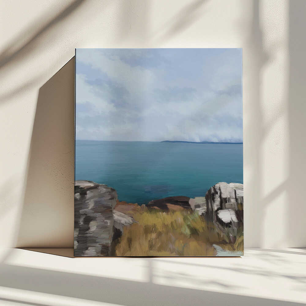 Clifftop Ocean View, arte de GIovanna Gil Alves impreso en canvas