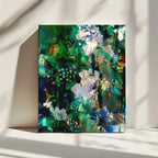 Lush Floral Abstraction, arte de Uma Gokhale impreso en canvas