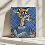 Abstract Cubist Faces, arte de GIovanna Gil Alves impreso en canvas