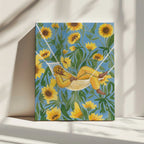 Relaxing Among Sunflowers, arte de Essa Van Reis impreso en canvas