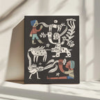 Tribal Spirit Animals, arte de Raipa Studio impreso en canvas