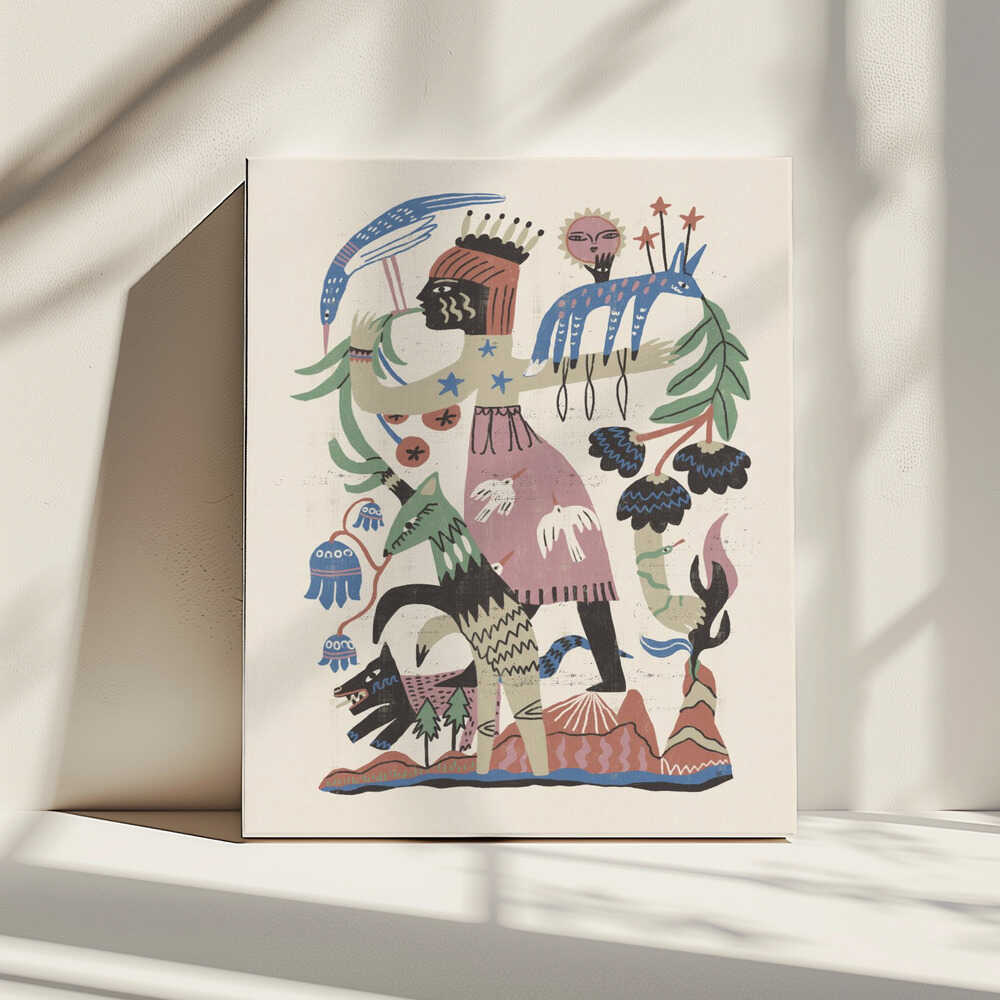 Mythical Nature Queen, arte de Raipa Studio impreso en canvas