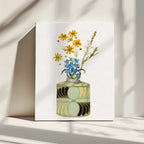 Colorful Flowers In Vase, arte de Wild Violets impreso en canvas