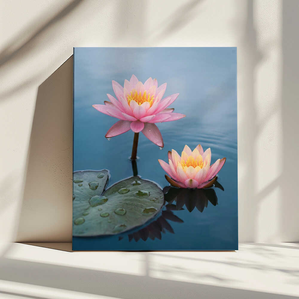 Serene Water Lilies, arte de Andreas Magnusson impreso en canvas