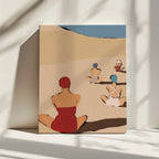 Summer Beach Relaxation, arte de Treechild impreso en canvas