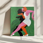 Dancing Woman Silhouette, arte de HUGO impreso en canvas