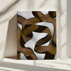 Brown Flowing Abstract