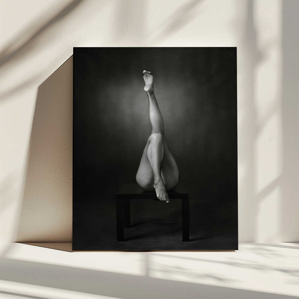 Sensual Fishnet Legs, arte de Catchlight Studio impreso en canvas