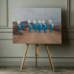 Blue Band Desert March, arte de Rostovskiy Anton impreso en canvas