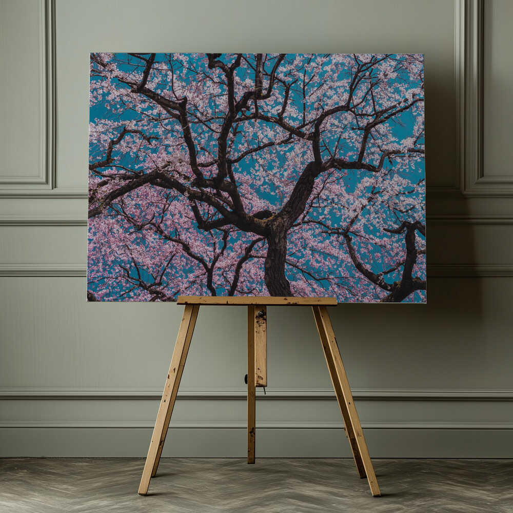 Cherry Blossom Sky, arte de ShikiRyu impreso en canvas