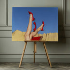 Red Heels Desert Call, arte de Alexander Bondarenko impreso en canvas