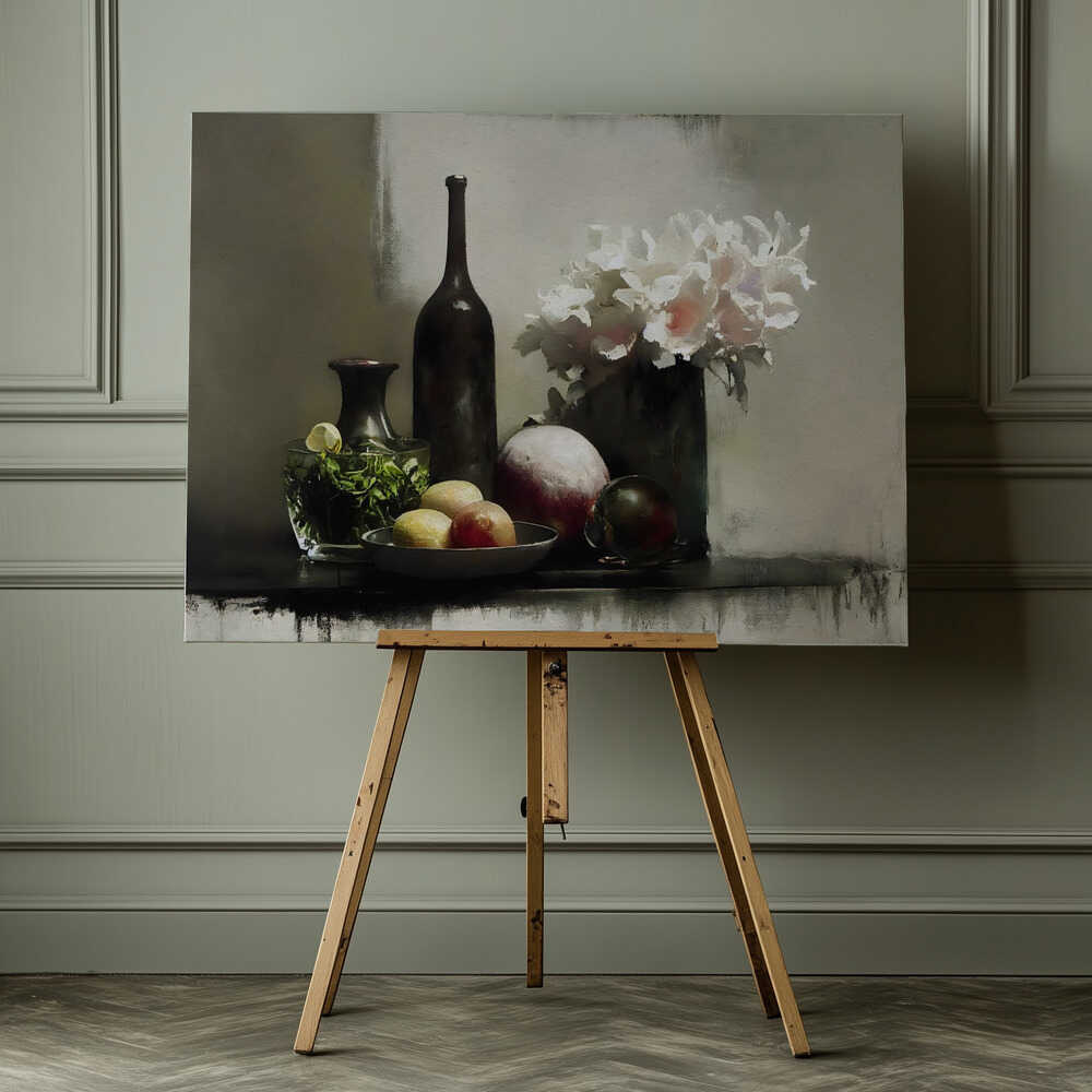 Still Life Serenity, arte de Treechild impreso en canvas