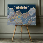 Golden Moon Mountains, arte de Sarah Manovski impreso en canvas