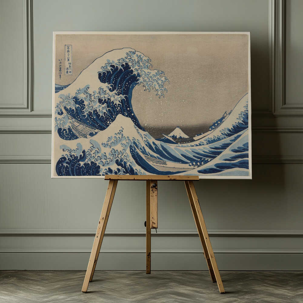The Great Wave off Kanagawa, arte de Katsushika Hokusai impreso en canvas