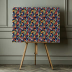 Vibrant Flowery Waves, arte de Treechild impreso en canvas