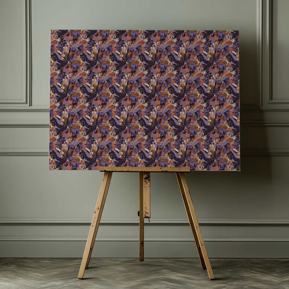 Purple Garden Rhythm, arte de Treechild impreso en canvas