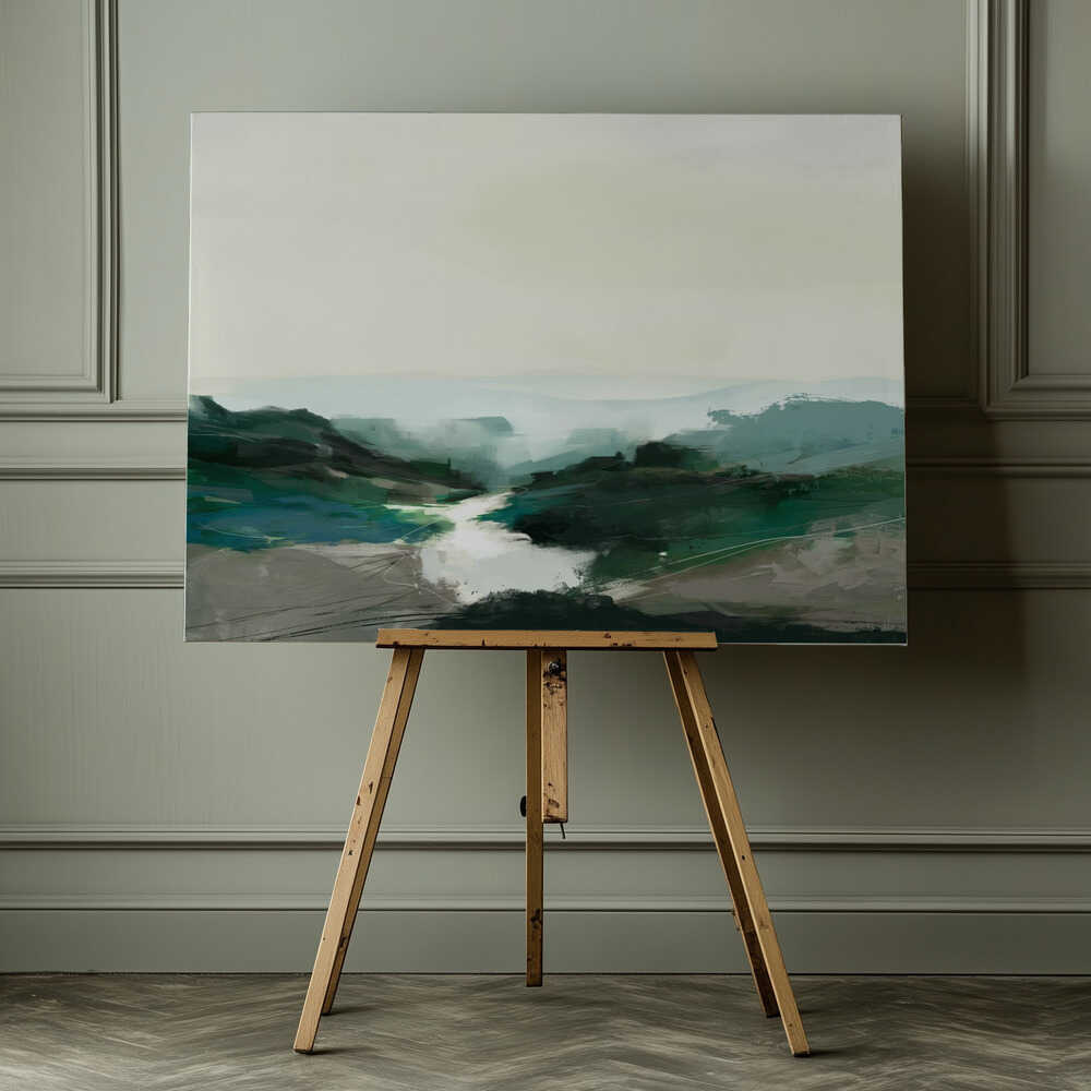 Highland View, arte de Dan Hobday impreso en canvas