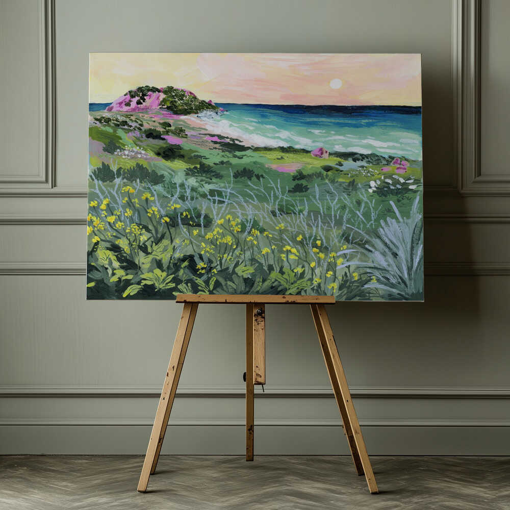 Wild Coast Sunset, arte de Sarah Gesek impreso en canvas