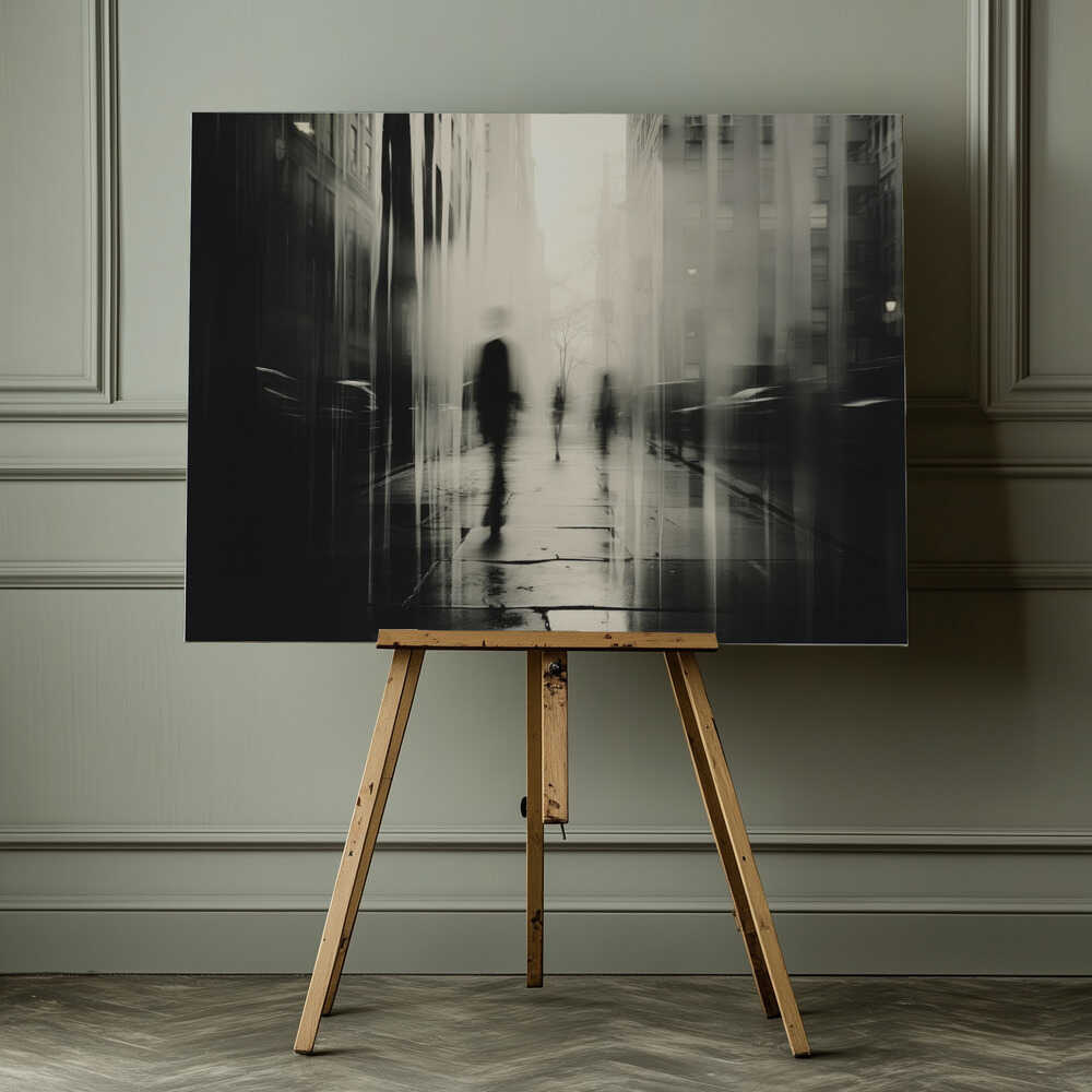Ghostly City Stroll, arte de Treechild impreso en canvas