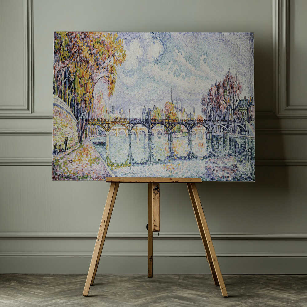 Le Pont Des Arts 1928, arte de Paul Signac impreso en canvas