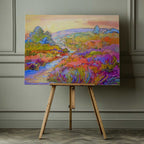 Vibrant Meadow Path, arte de Dorothy Fagan impreso en canvas