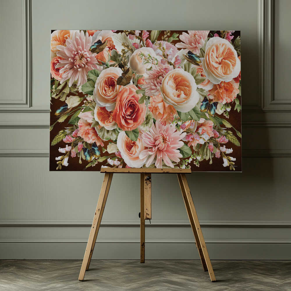 Lush Floral Garden, arte de Sue Skellern impreso en canvas