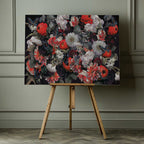 Dark Floral Butterflies, arte de Sue Skellern impreso en canvas
