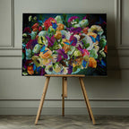 Vibrant Butterfly Bouquet, arte de Sue Skellern impreso en canvas