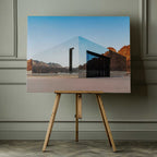 Mirrored Desert Architecture, arte de Hazim Alhazmi impreso en canvas