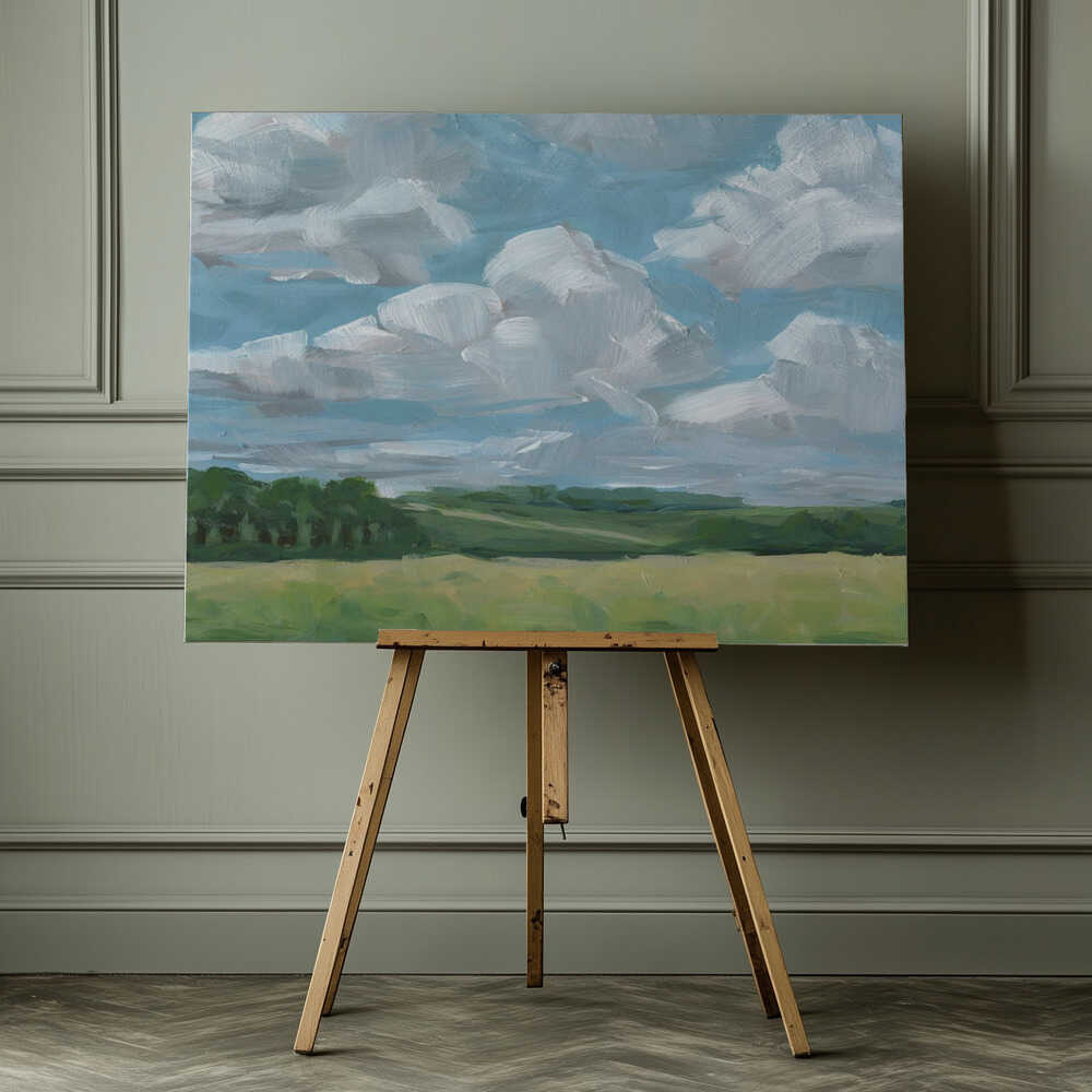 Summer Sky Over Fields