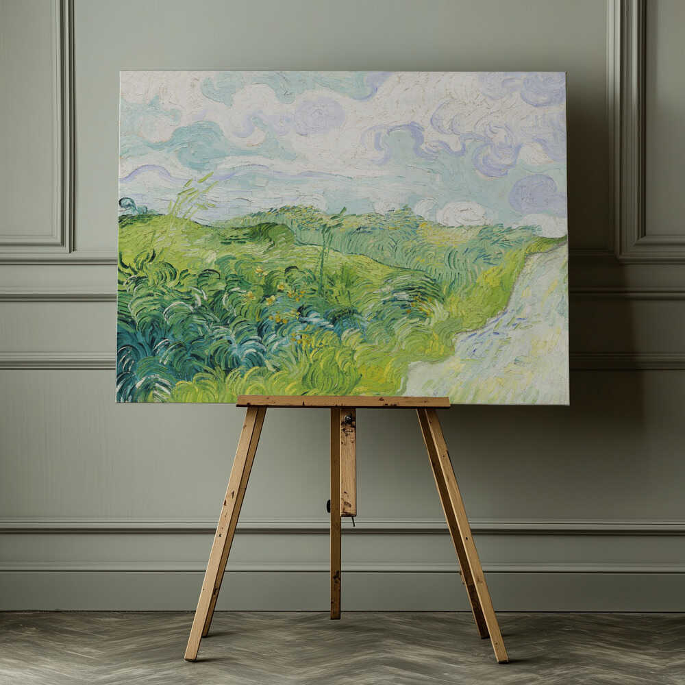 Green Wheat Fields, Auvers (1890) By Vincent Van Gogh, arte de Vincent Van Gogh impreso en canvas