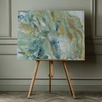 Green And Gold Flow, arte de cartissi impreso en canvas