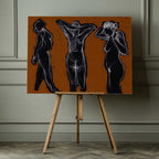 Dynamic Nude Forms, arte de Tore Bahnson impreso en canvas