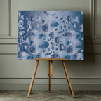 Fluid Silver Abstract, arte de Sue Skellern impreso en canvas