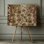Liquid Metal Contours, arte de Sue Skellern impreso en canvas