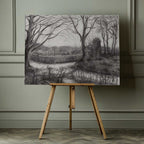 Winter Forest Path, arte de Corné Akkers impreso en canvas