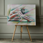 Abstract Figure Contemplation, arte de Corné Akkers impreso en canvas