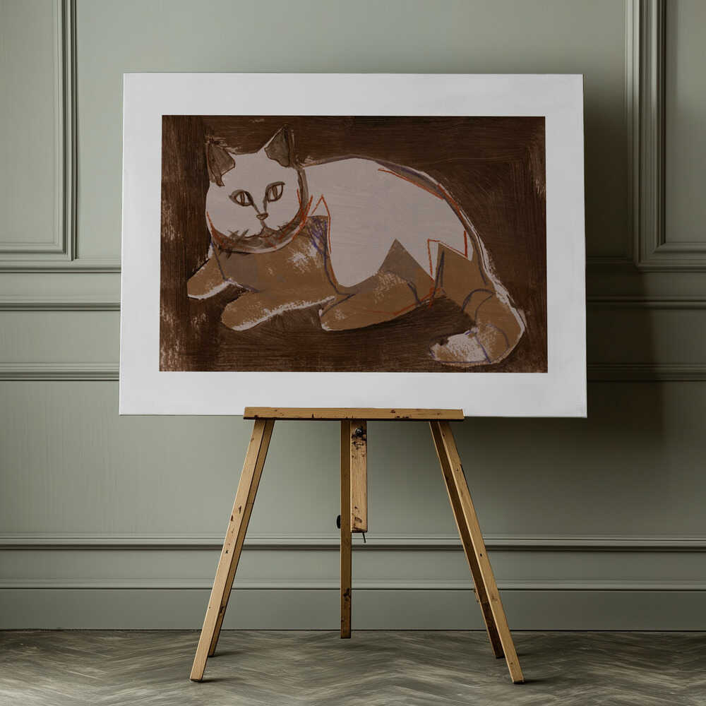 Modern Cat Resting