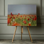 Red Poppy Field, arte de Javier Pardina impreso en canvas
