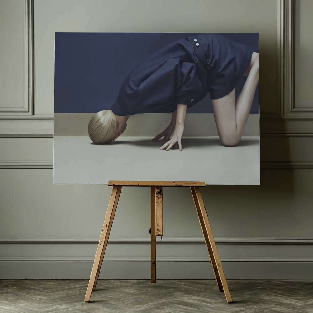 Unique Body Posture, arte de Henrik Bulow impreso en canvas