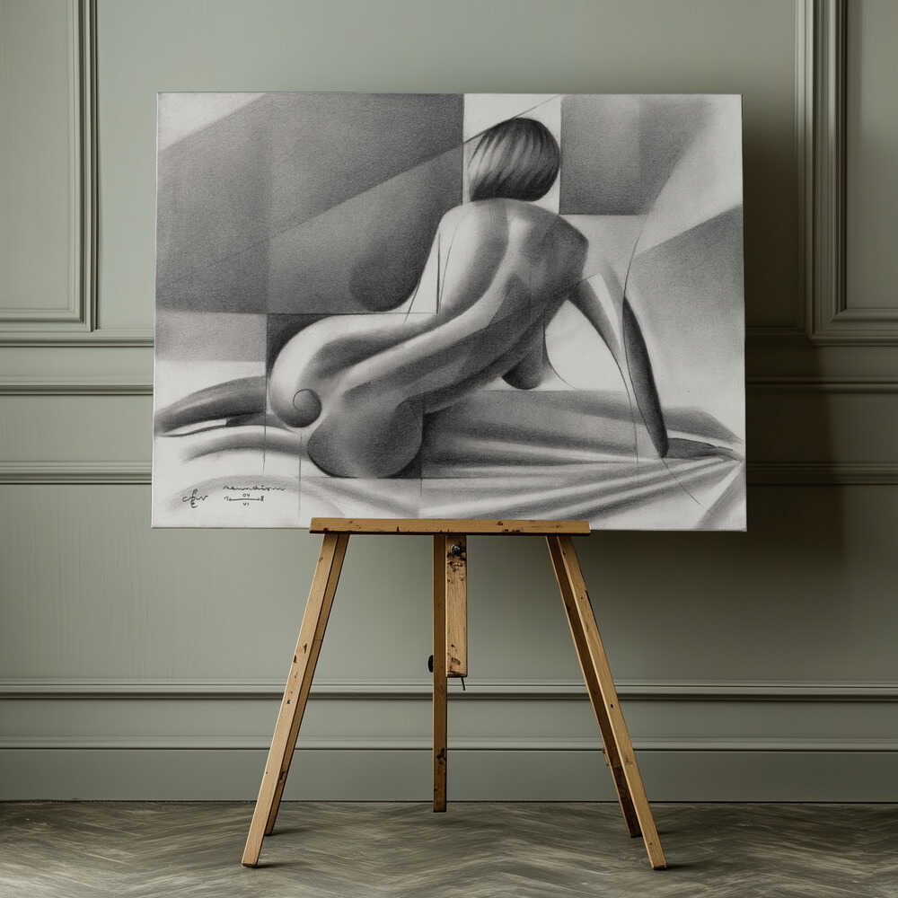 Roundism - 04-06-18, arte de Corné Akkers impreso en canvas