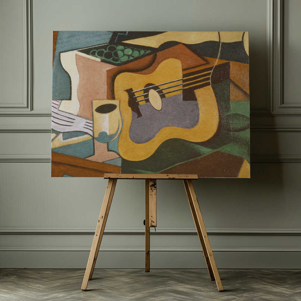 Juan Gris's Still Life With Guitar (1920), arte de Juan Gris impreso en canvas